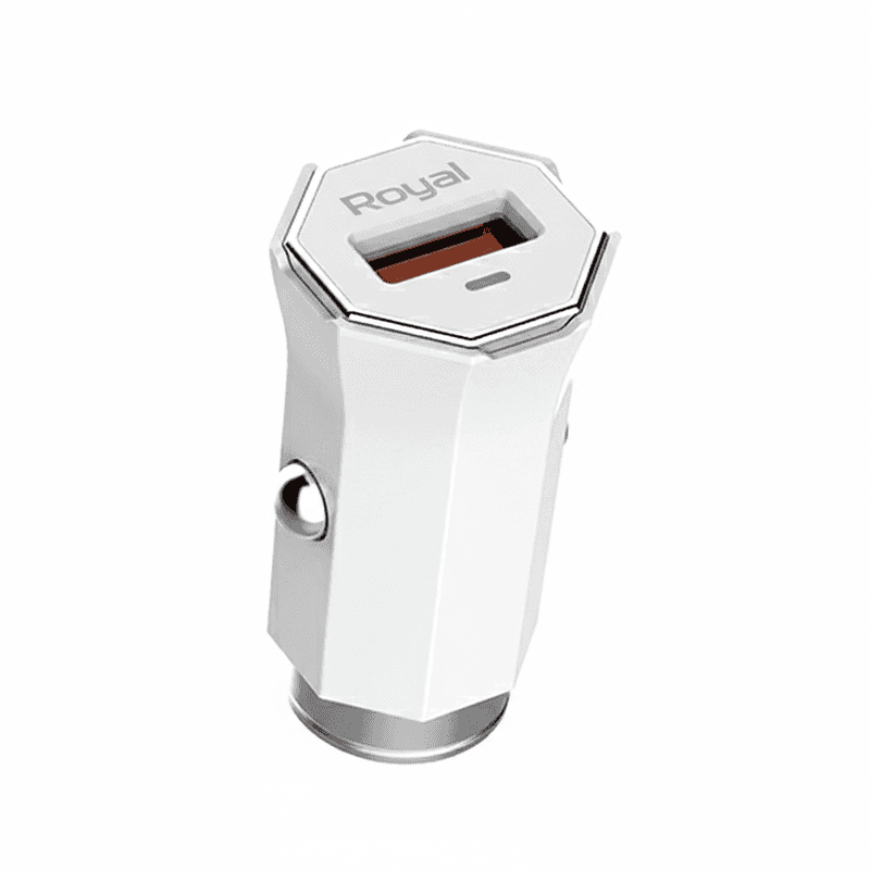 Chargeur voiture rapide à design hexagonal Royal RETA C313Q