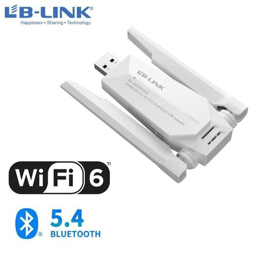 Lb Link Adaptateur Wifi AX900 Faste Wi-Fi 6 Bluetooth 5.4 High Gain USB Adapter WDN953AX , 600Mbps Wi-Fi 6 Dual Band 2.4+5G