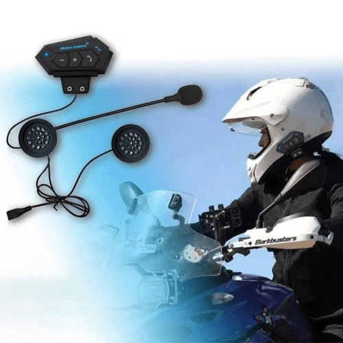 Wireless Casque Bluetooth sans fil moto- ecouteurs antibruit BT12