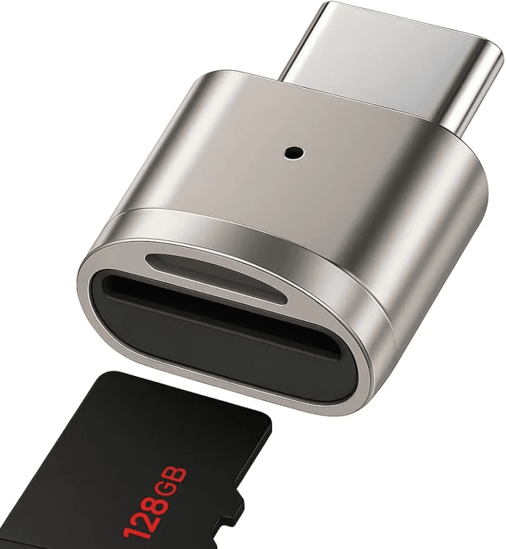 USB C Micro SD Card Reader 2 in 1 Compact Type-C OTG Adapter for Smartphone,