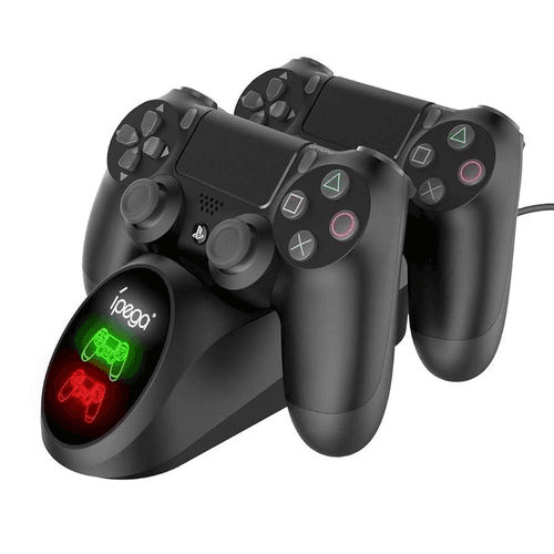 Ipega PG-9180 محطة شحن مزدوجة لوحدة تحكم PS4 مع مؤشر LED