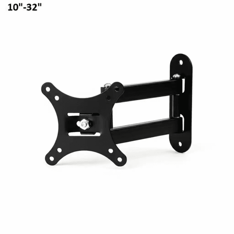 Support Mural TV ER32BOJ Pivotant et Inclinable – Pour Écrans 10" à 32" (LED, LCD, Plasma) – Bras Articulé Ultra Robuste