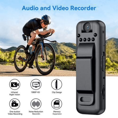 Caméra de poche HD1080P, enregistrement audio et vidéo pratique
