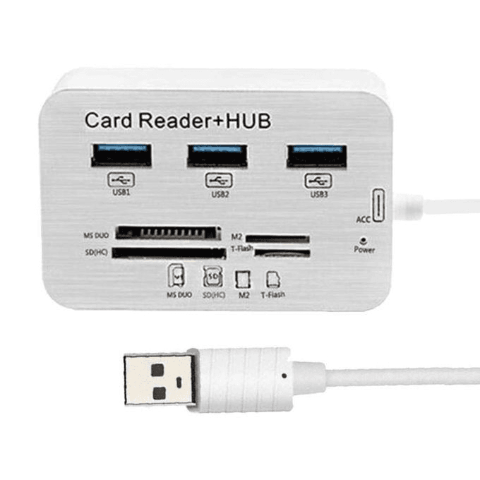 USB Hub 3.0 3.1 avec Lecteur de Cartes Hub Card Reader Superspeed