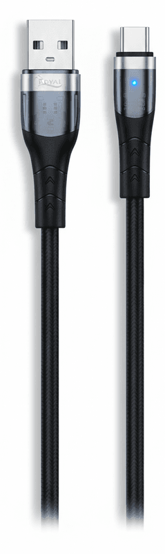 Câble USB vers Type-C Royal R676 Charge Rapide 3A Transfert de Données