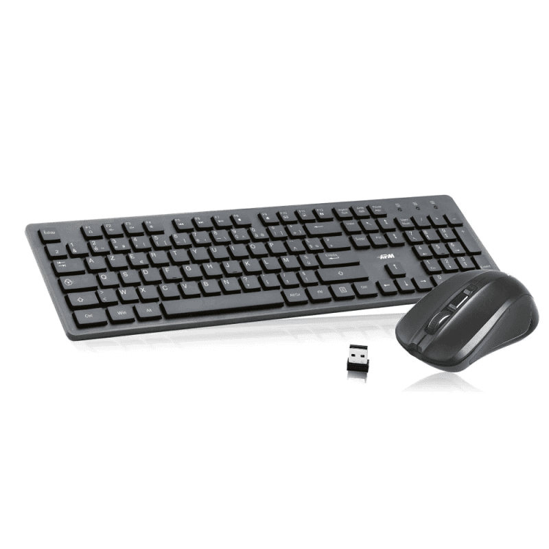 Clavier et Souris Sans Fil Combo FR676 ROYALErgonomique Réactif et Design Moderne