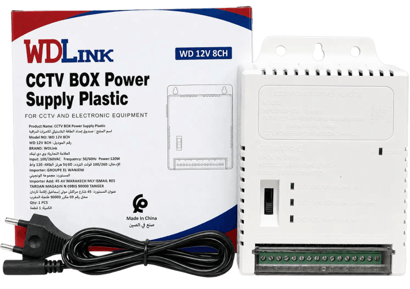 WDlink cctv box power supply wd 12v 8ch