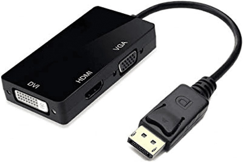 Mini DisplayPort 3-en-1 vers HDMI VGA DVI Adaptateur Convertisseur Universel