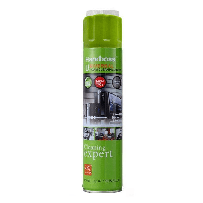 Handboss Mousse Nettoyante universelle, Spray de nettoyage pour pc et surfaces رغوة تنظيف عالمية 650 مل، بخاخ تنظيف لأجهزة الكمبيوتر والأسطح