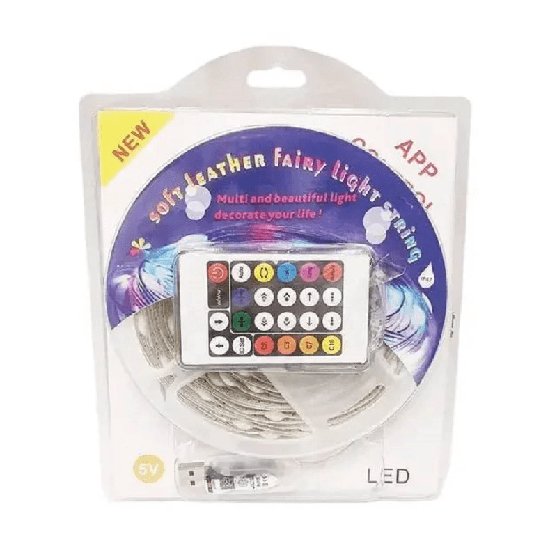 Guirlande LED RGBIC Intelligente avec Télécommande et Contrôle Musical