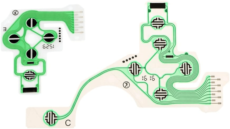 Circuit imprimé à film conducteur pour bouton de circuit de commande 4 manettes