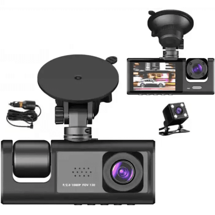 Camera de voiture SUPER HD 1296P dual Lens Avant et intérieur - Camera Embarquée