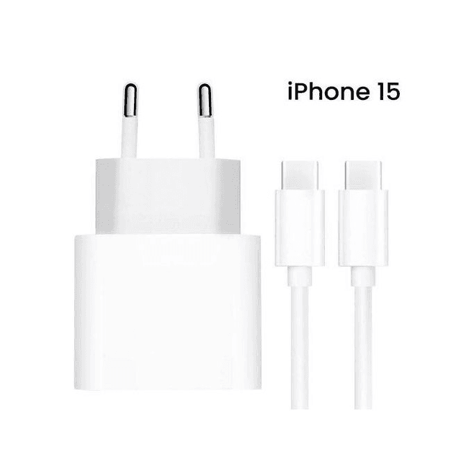 Apple Adaptateur Secteur USB-C 35W Charge Rapide pour iPhone 15 Pro Max et autres appareils