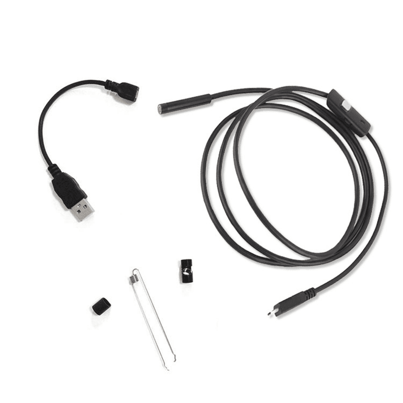 Mini caméra 3 en 1 Micro USB Type C Endoscope 7MM Inspection de voiture, étanche