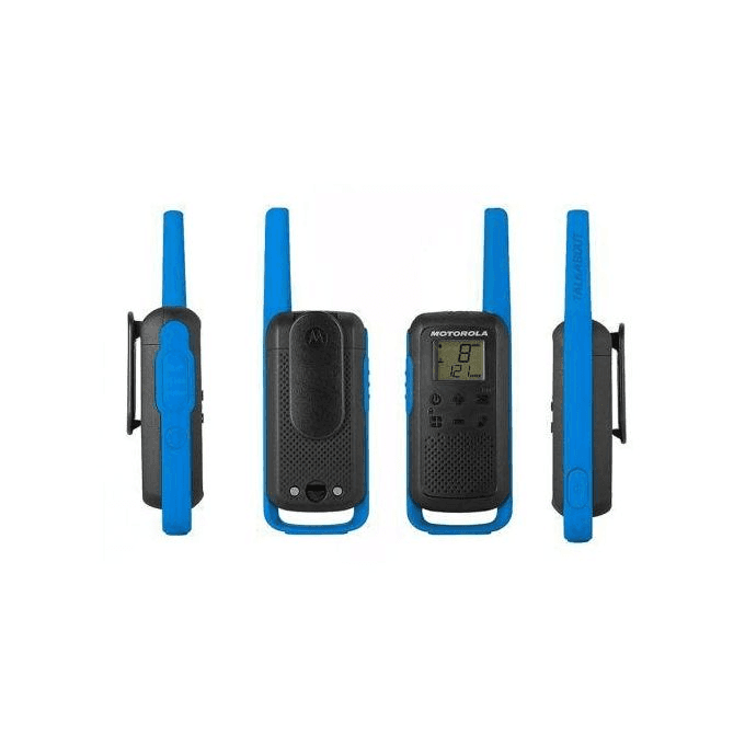 Motorola Solutions TLKR T62 PMR409 2-Way Walkie Talkie Radio - Blue (Twin)