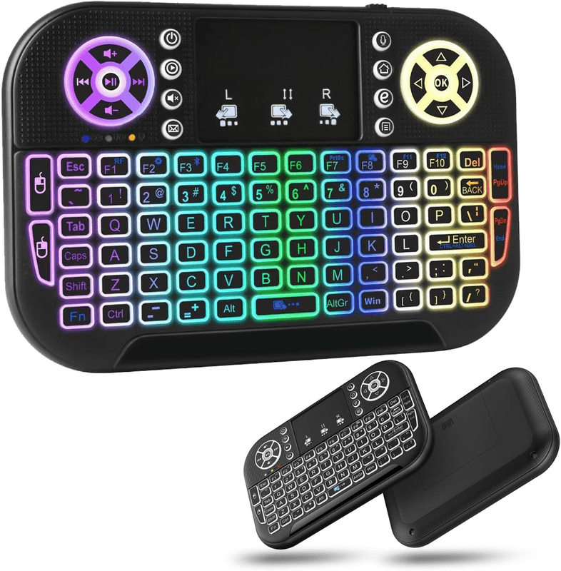 Mini Clavier Sans Fil Olygos i10 Bluetooth 2.4GHz Dual Mode Rétroéclairé RGB avec Touchpad