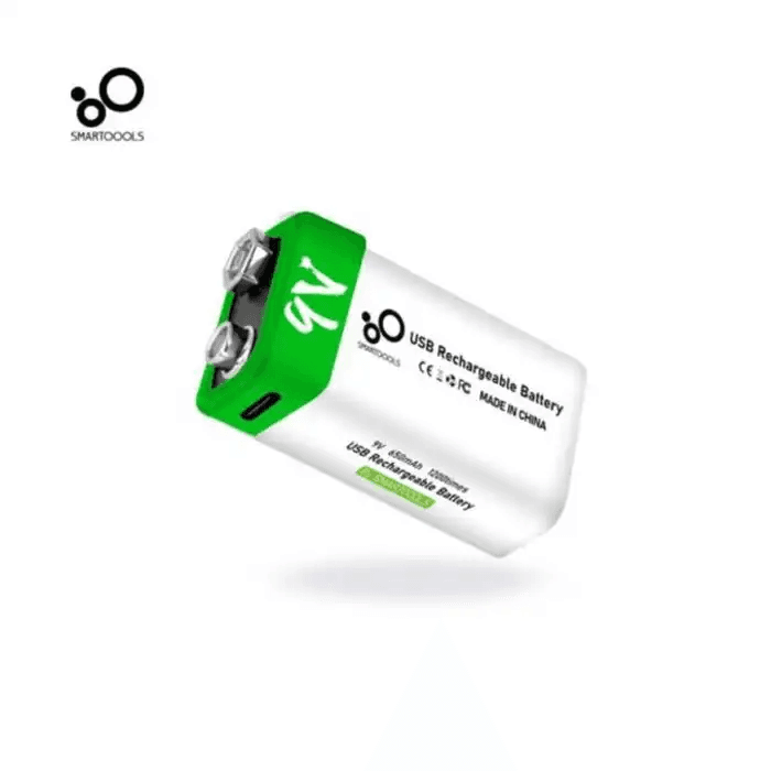 Pile Rechargeable 9V avec Câble Type-C