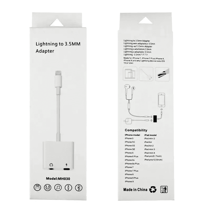 Lightning to 3.5mm Adapter and Charging Splitter