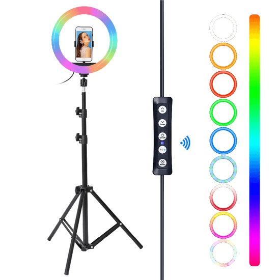 RGB LED Soft Ring Light MJ33 Lampe Anneau RGB LED