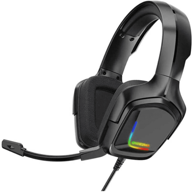 ONIKUMA K20 Casque Gaming Professionnel Multiplateforme avec Microphone à Réduction de Bruit