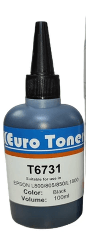 Euro Toner T6731 Encre noire universelle pour imprimantes EPSON