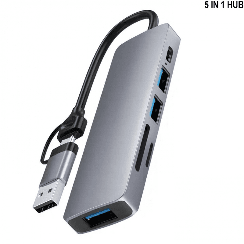 Airsky adaptateur USB et USB C 5 in1 3USB 3.0 usb C PD Lecteur de Carte