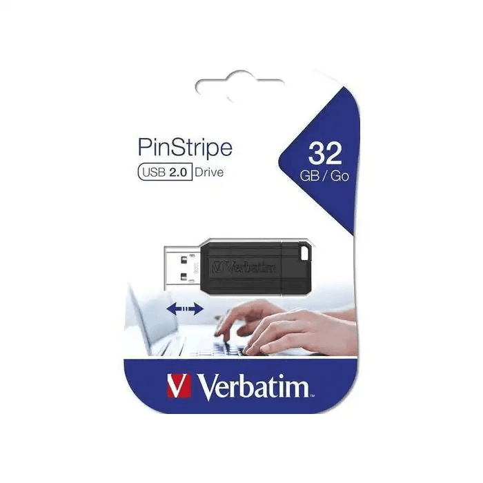Verbatim PinStripe Clé Usb 32Gb Flash Drive DataTraveler Usb 2.0 Drive Stockage 32go