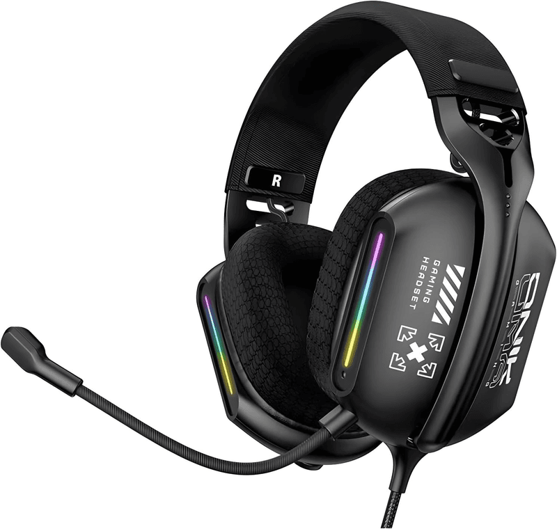 ONIKUMA X12 Casque Gaming Filaire avec Microphone RGB