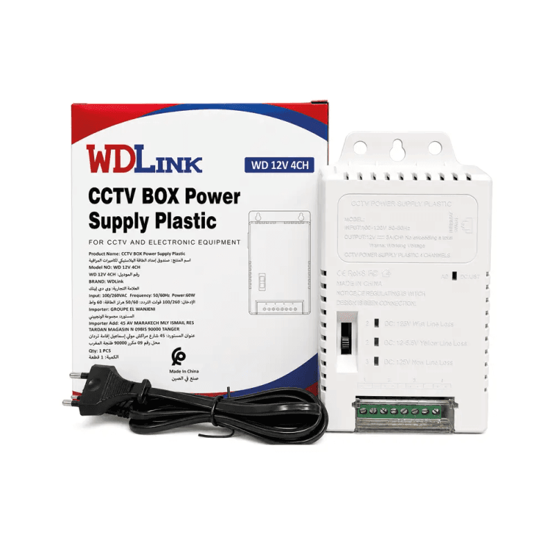 WDlink cctv box power supply wd 12v 4ch