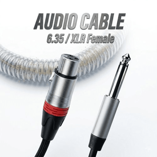 XLR to 6.35 mm (1/4-inch) jack audio cable