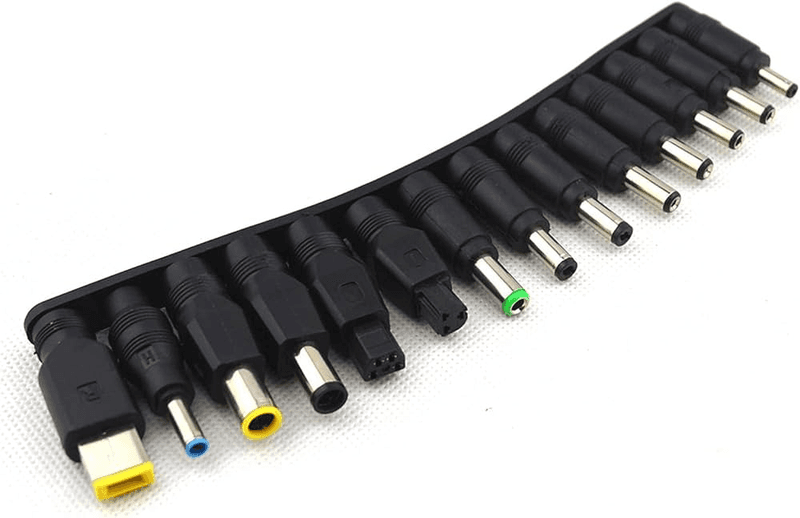 Universal Laptop DC Power Supply Adapter Connector AC DC Conversion Head Jack Charger Connectors Laptop Power Adapte for Laboratory, School, Repair, Electrolyzation