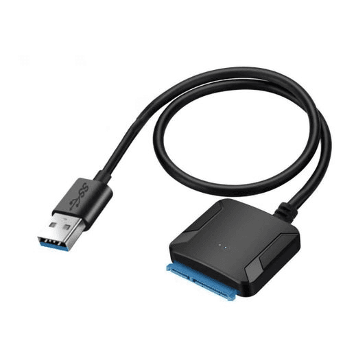 Usb Power Adaptateur Cable USB 3.0 vers SATA avec port d'alimentation DC, adapté aux disques SSD
