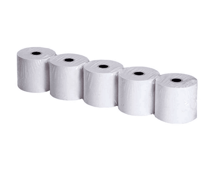 Lot de 5 Rouleaux pour Caisse enregistreuse 75mm x 70m (2 exp)