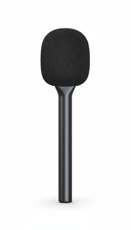 Poignée Adaptateur pour Microphone Sans Fil Support d'Entretien avec Bonnette Anti-vent