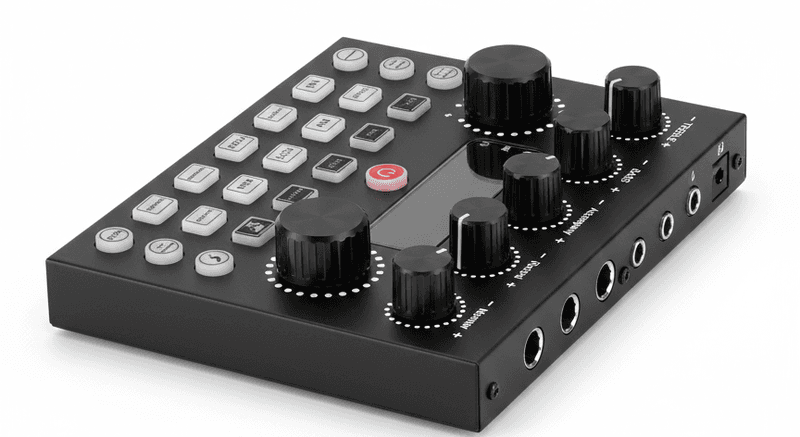 Live Sound Card avec Microphone Condensateur Filaire